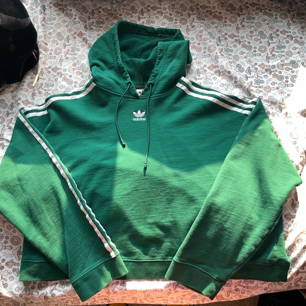 green adidas hoodie